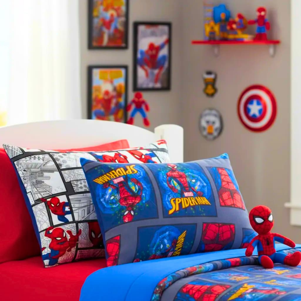 2 fronhas travesseiro algodão infantil homem aranha menino menina 50x70 presente criança
