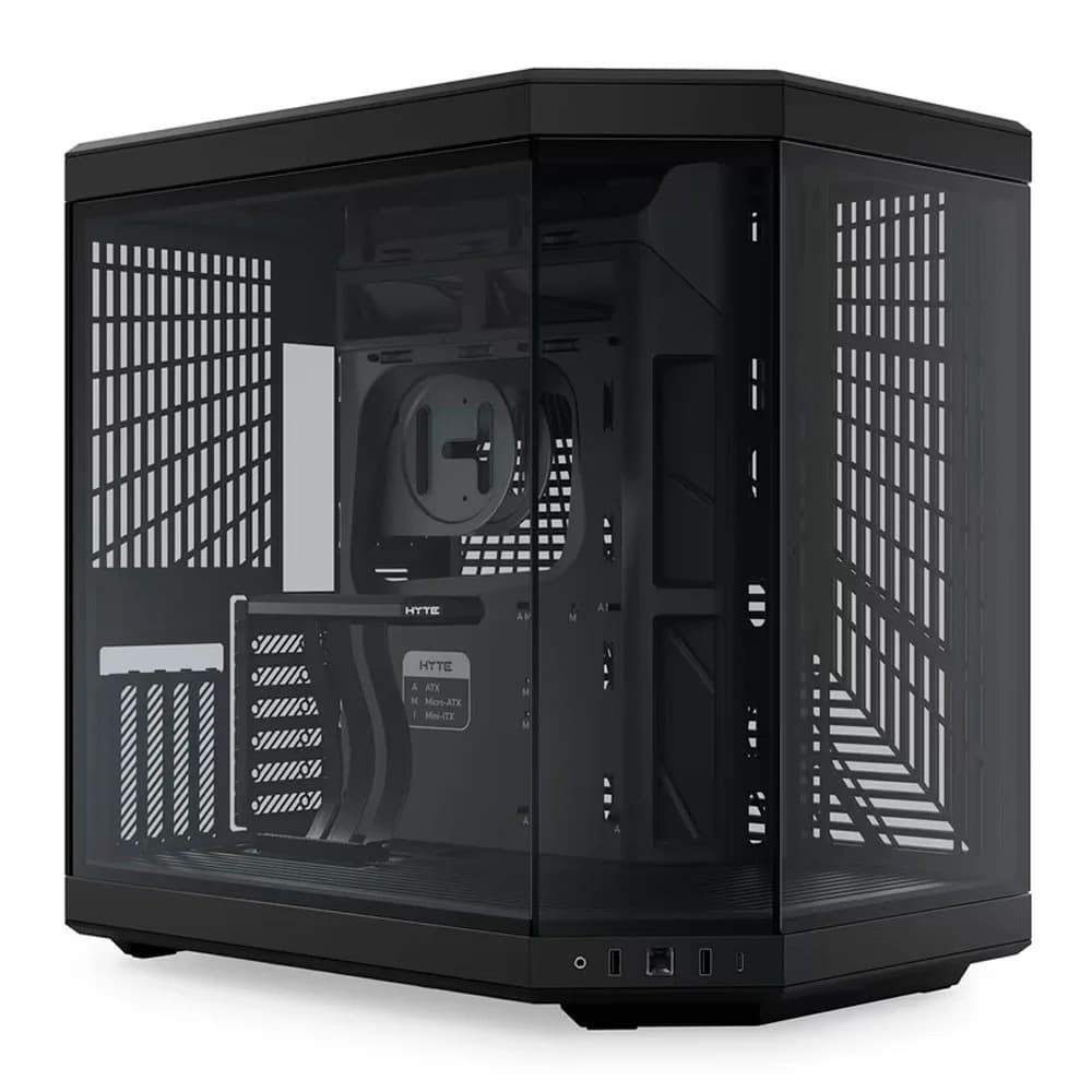 Gabinete Gamer Aquário Hyte Y70 Mid Tower Vidro Temperado Dual Chamber