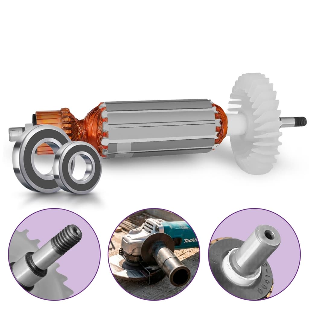 Induzido Rotor Rolamento Compatível Esmerilhadeira GA 4530 110/220V
