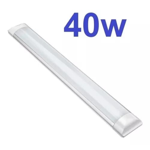 Luminária LED Linear 40W Bivolt Iluminação Uniforme Comercial Residencial