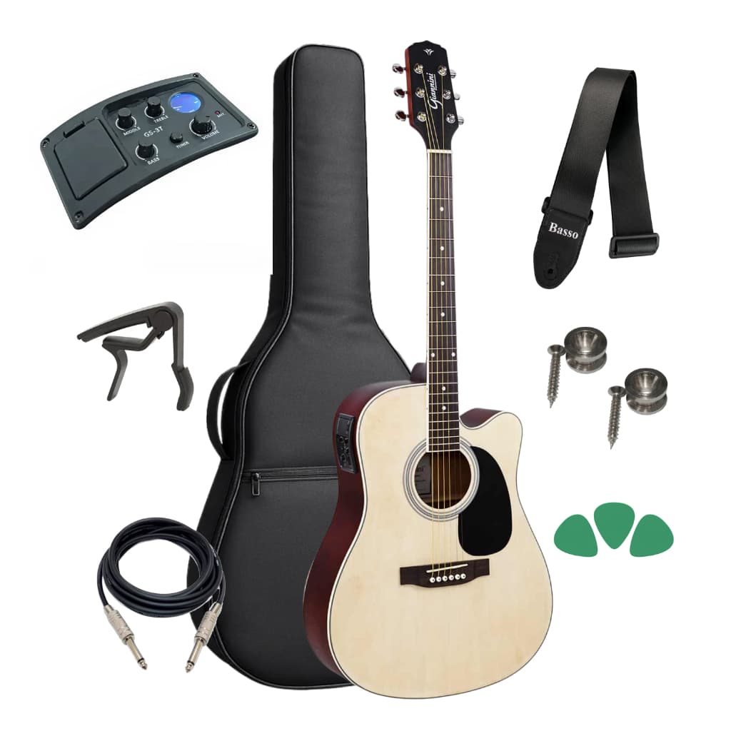 Violão Eletroacústico Giannini Gdc 1 Ns Capa Correia Kit Ful
