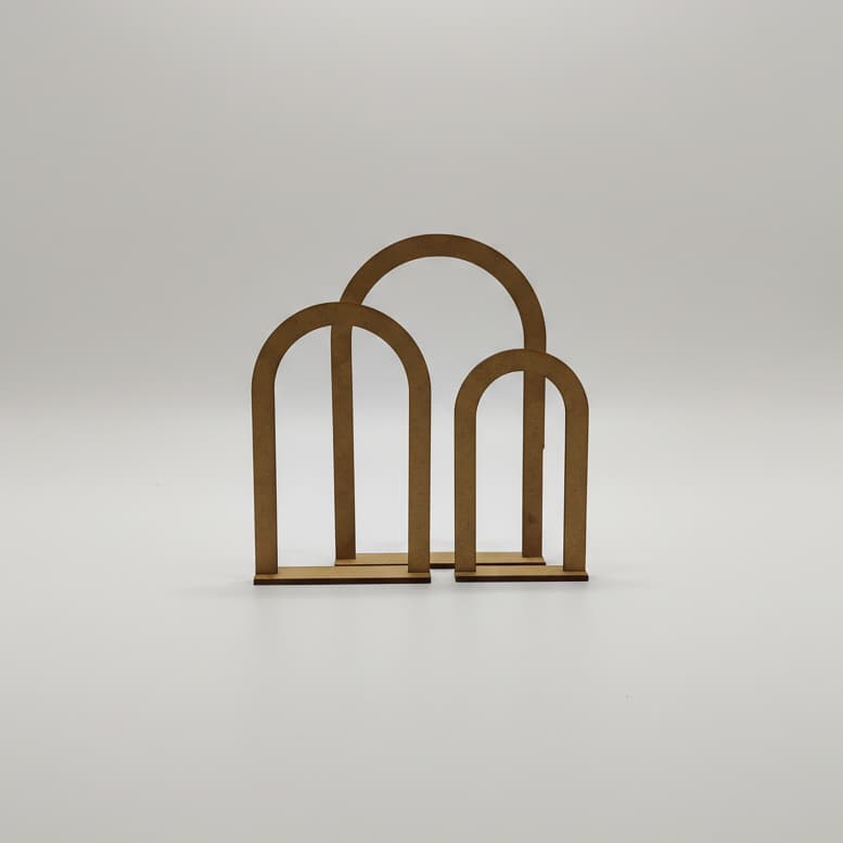 Kit 15 Mini Painel Romano MDF Centro Mesa Festa Modelo Vasado ou Fechado Lembrancinha