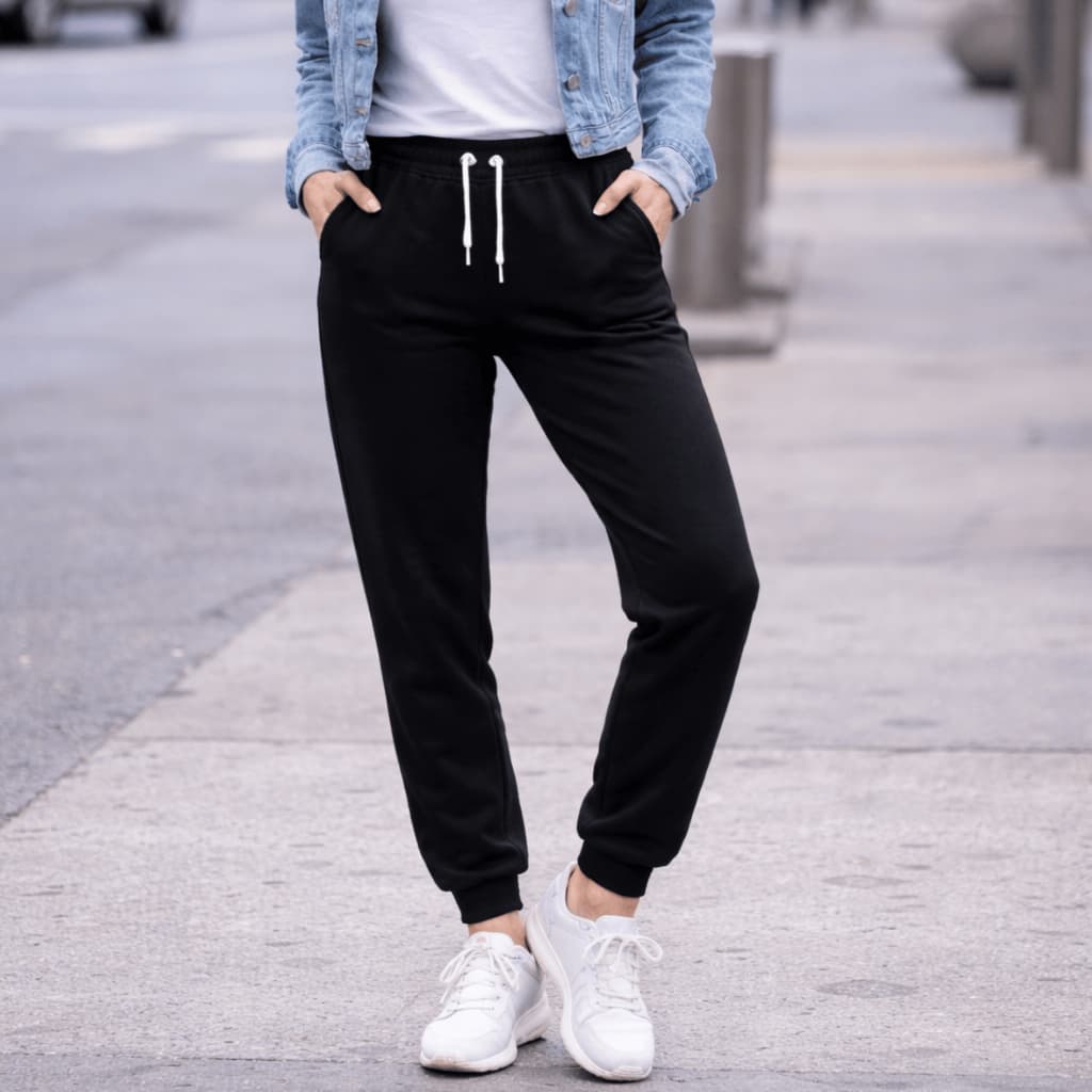Calça feminina moletom Leve jogger flanelado inverno casual social com 2 bolso - 1 ou 2 Peças Oferta
