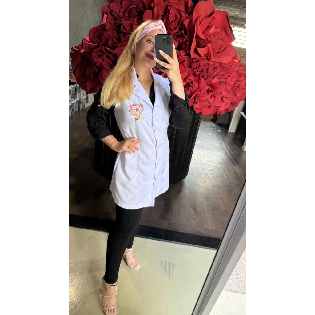 Avental de professora - colete feminino de coruja