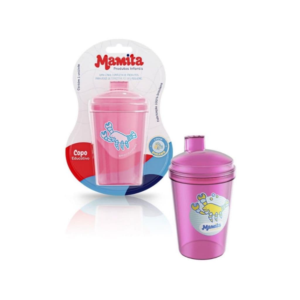 Copo infantil  Copo Educativo 140ML  possuem Tampa  BPA Free  copinho para criança marca mamita