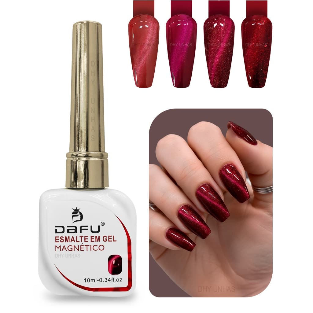 Esmalte Magnético Dafu Vermelho – Efeito 3D | 11ml
