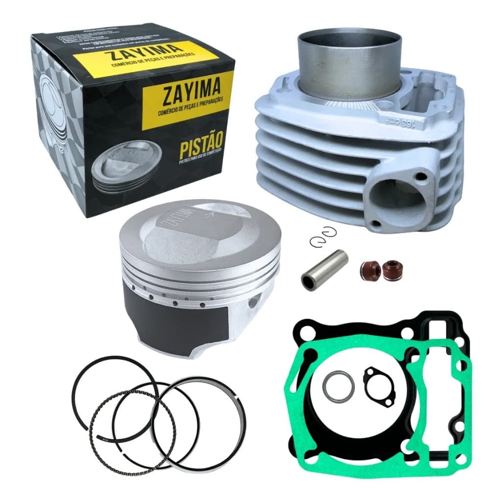 Kit Zayima 67mm CG 160 Para 222cc Titan Start Fan - Taxa Álcool ou Gasolina