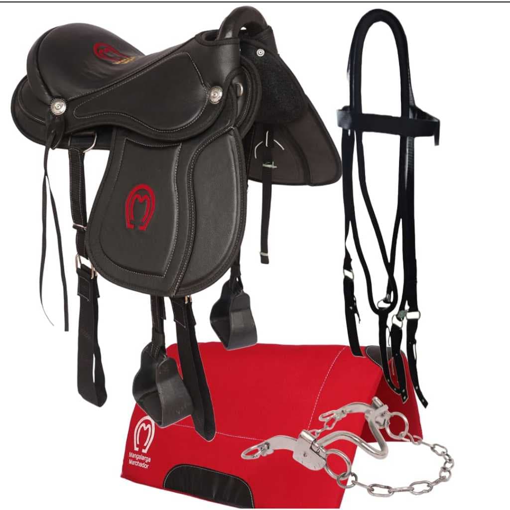Sela Australiana Completa com Kit Manta Freio e Arreamento.