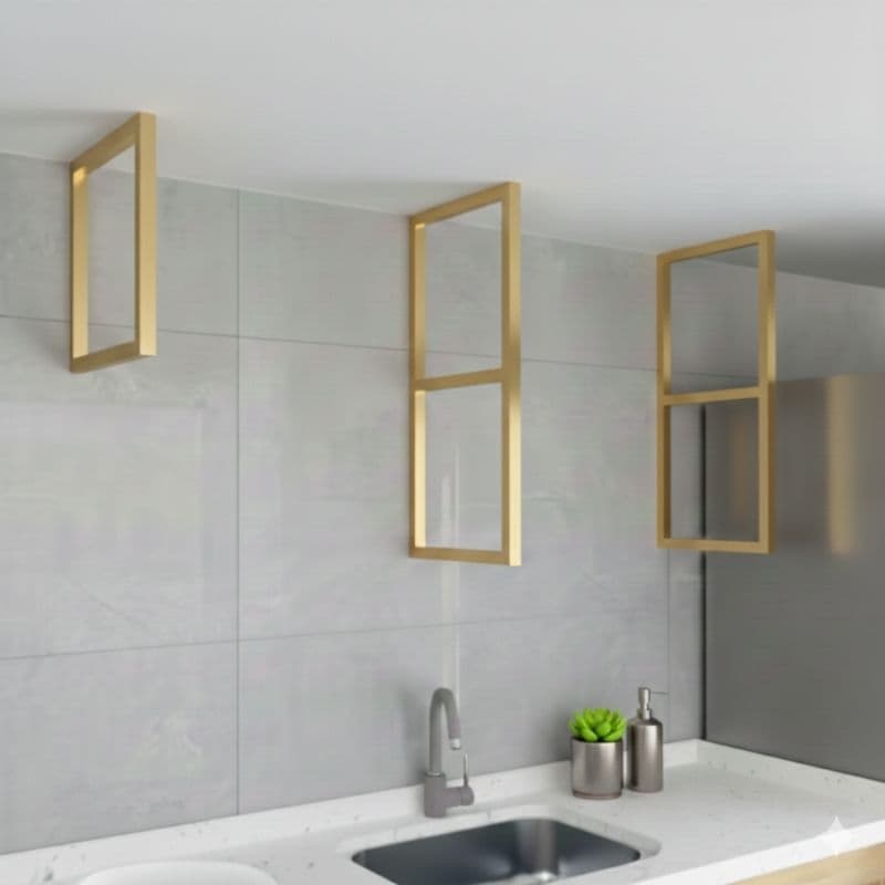 Prateleira Estilo Industrial em Metalon p/ Quarto, Sala, Banheiro, Cozinha e Mais - SEM MDF