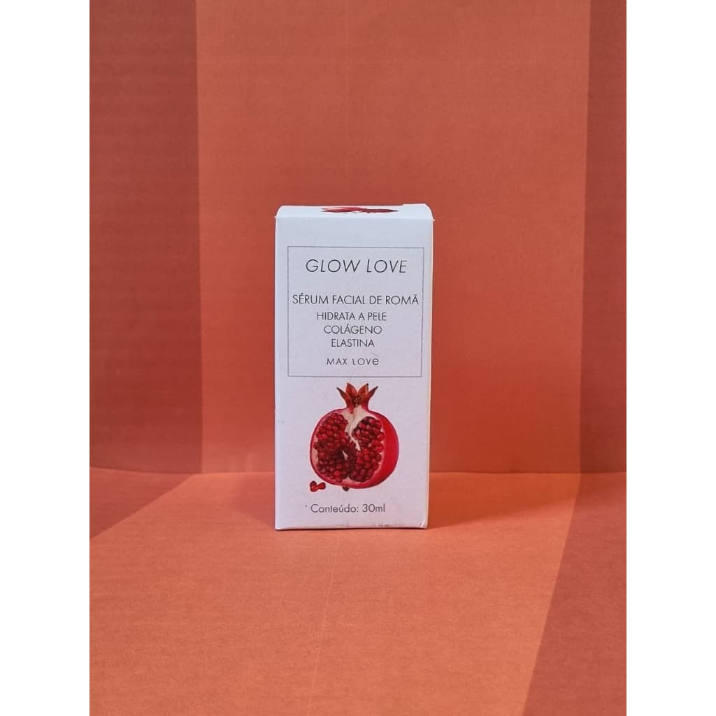 Sérum Facial de Romã Max Love Make-Up Glow Love Hidrata a Pele Colágeno Elastina