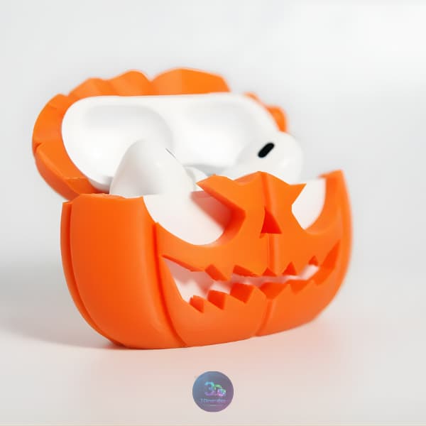 Case Abóbora Halloween para AirPods 1, 2 e AirPods 4 – Capa Protetora Divertida