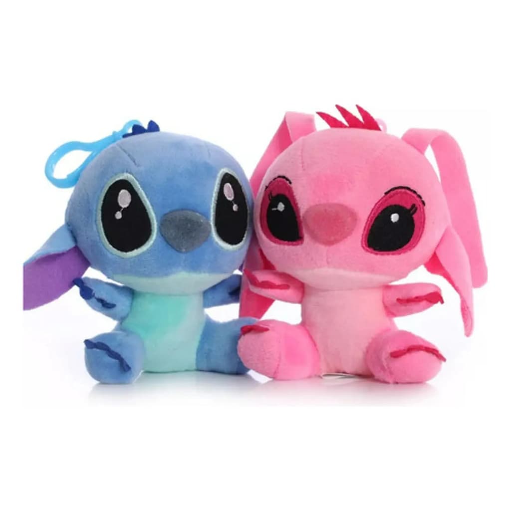 Chaveiros Pelúcias Variadas Bonecos de Pelúcia Stitch ou Angel