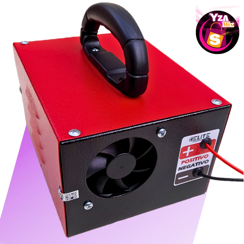 Carregador de bateria 12V baterias até 120Amp C/Ventilação Carros, Motos, Caminhonetes, barcos