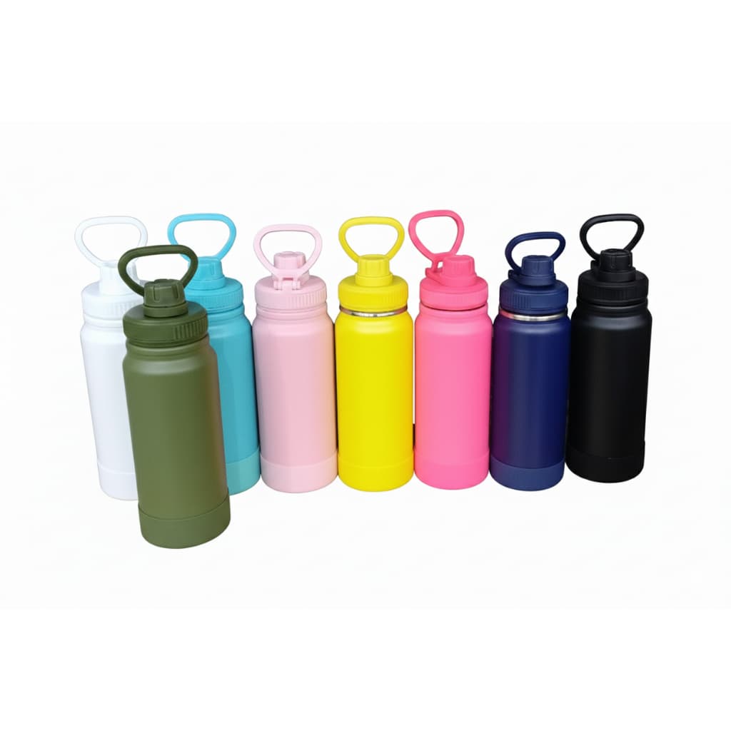 Garrafa de agua termica 600ml tampa e alça