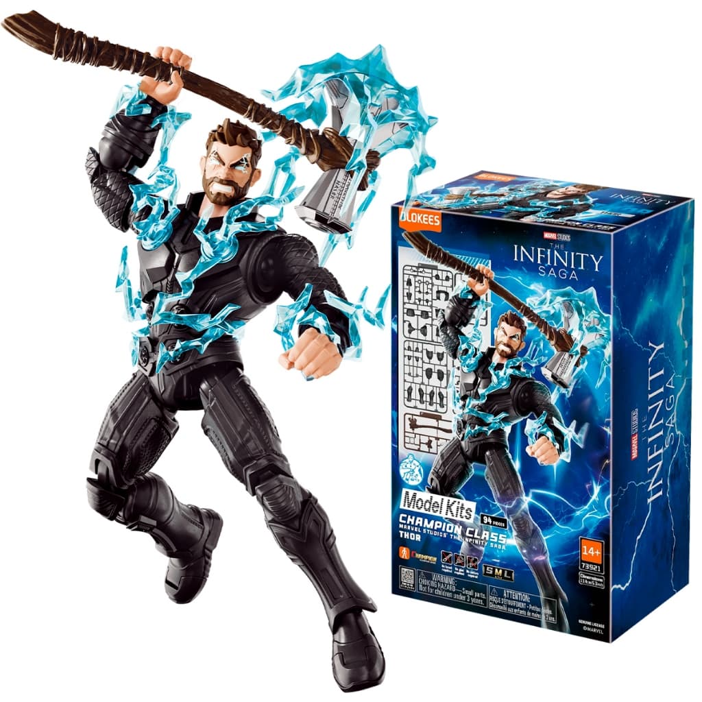 Boneco Blokees Marvel Thor Infinity Saga Champion
