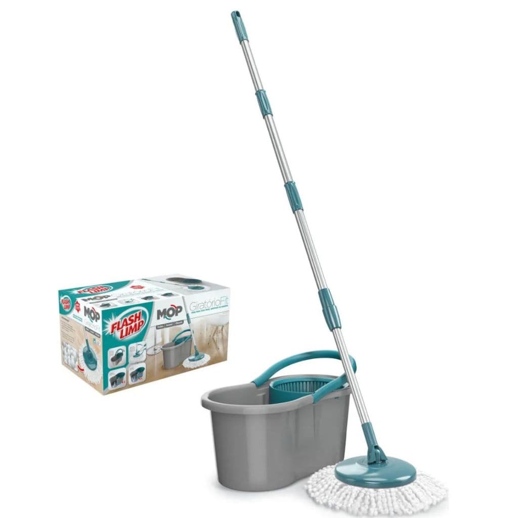 Mop FIT Giratorio, balde com 8 litros, MOP5010 , Flash Limp