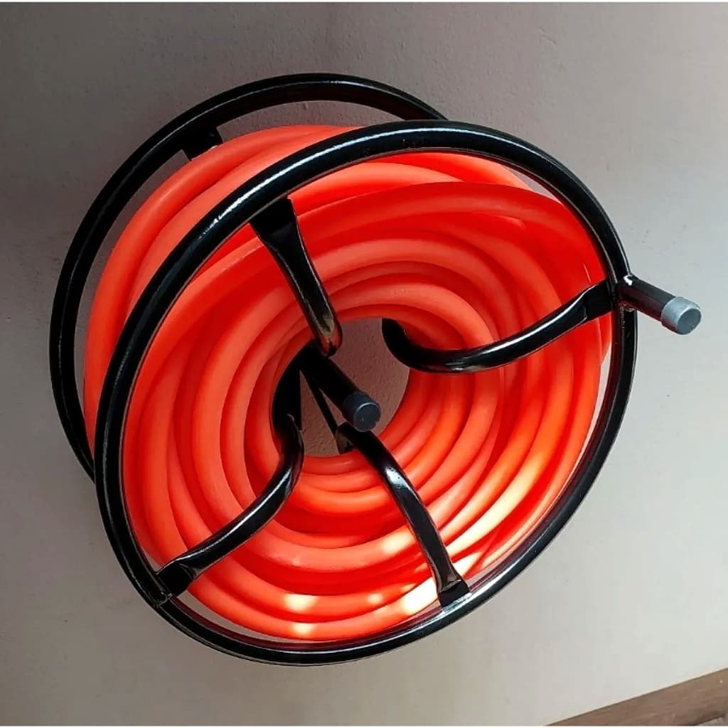 Suporte Enrolador De Mangueira Jardim Giratório Parede Ferro Oferta