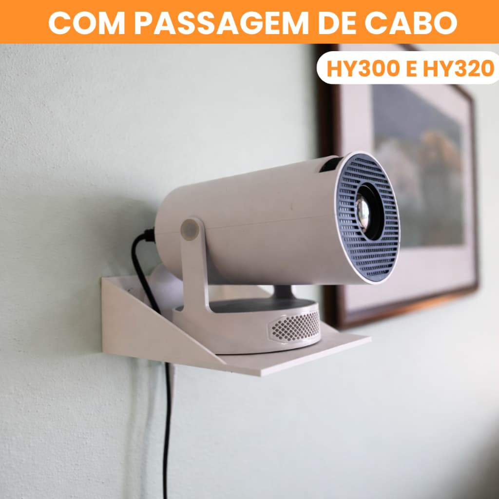 Suporte De Projetor De Parede Com Passagem de Cabo HY300 Magcubic Melhor Organização