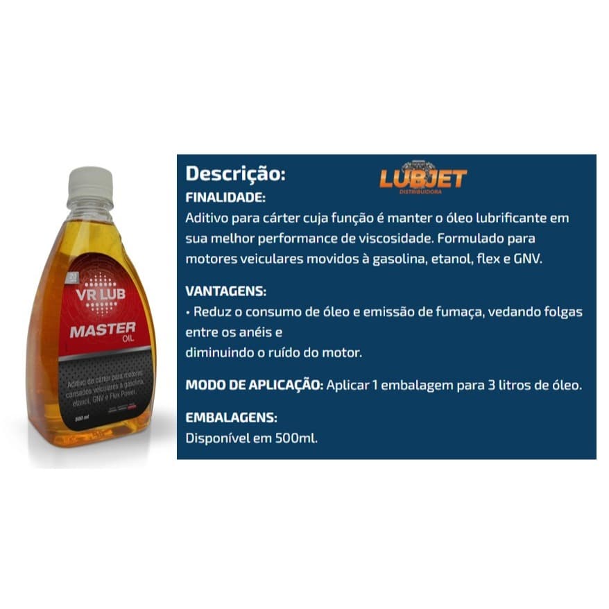 VR Master Oil (Prolonga) Para Motor Fumando