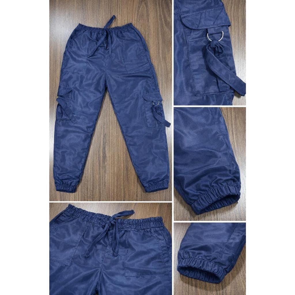 Kit 2 Calças Cargo Jogger Infantil Menina - Conforto e Estilo em Dose Dupla!