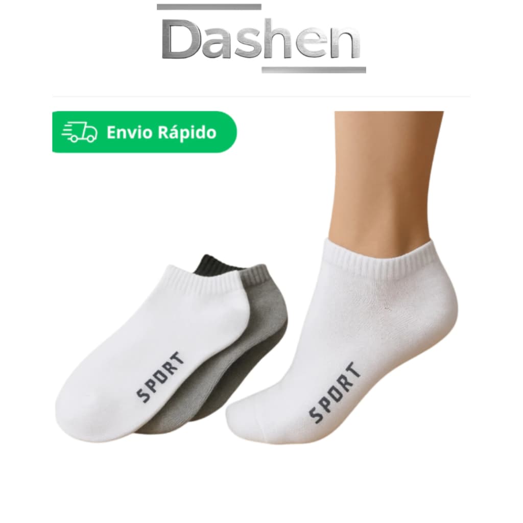 Kit 3/6/9/12 Pares 31 ao 35 - 36 ao 40 -  40 Ao 46 Meia Soquete Cano Curto Algodão Respirável - Promoção Envio Hoje