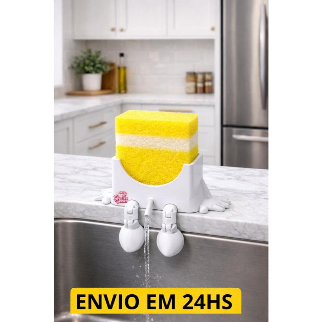 Porta Esponja - Sempre Seca - Sem cheiro - Divertida