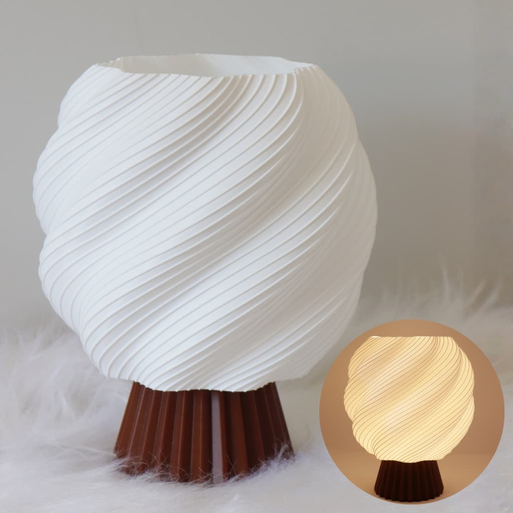 Luminária de mesa moderno 3D Aura - abajur decorativo minimalista