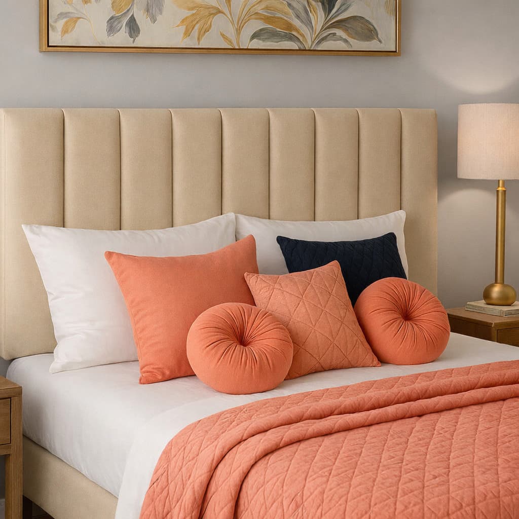 Cabeceira Modular Estofada Decorativa Para Cama Box Casal King Queen  Envio Imediato