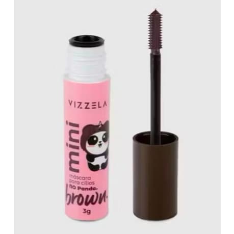 Mini Mascara para Cilios No Panda - Cor Brown - Vizzela