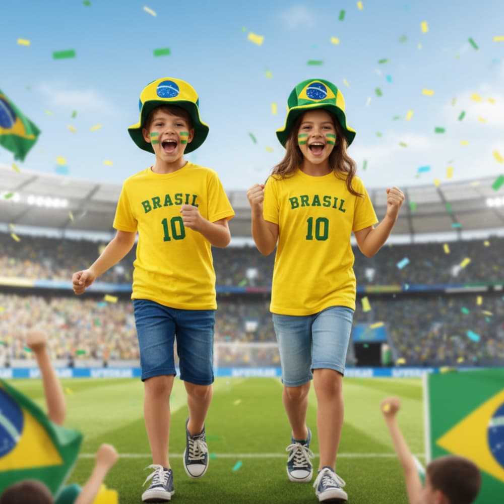 Camiseta  Copa Do Mundo 2026 Unissex Juvenil