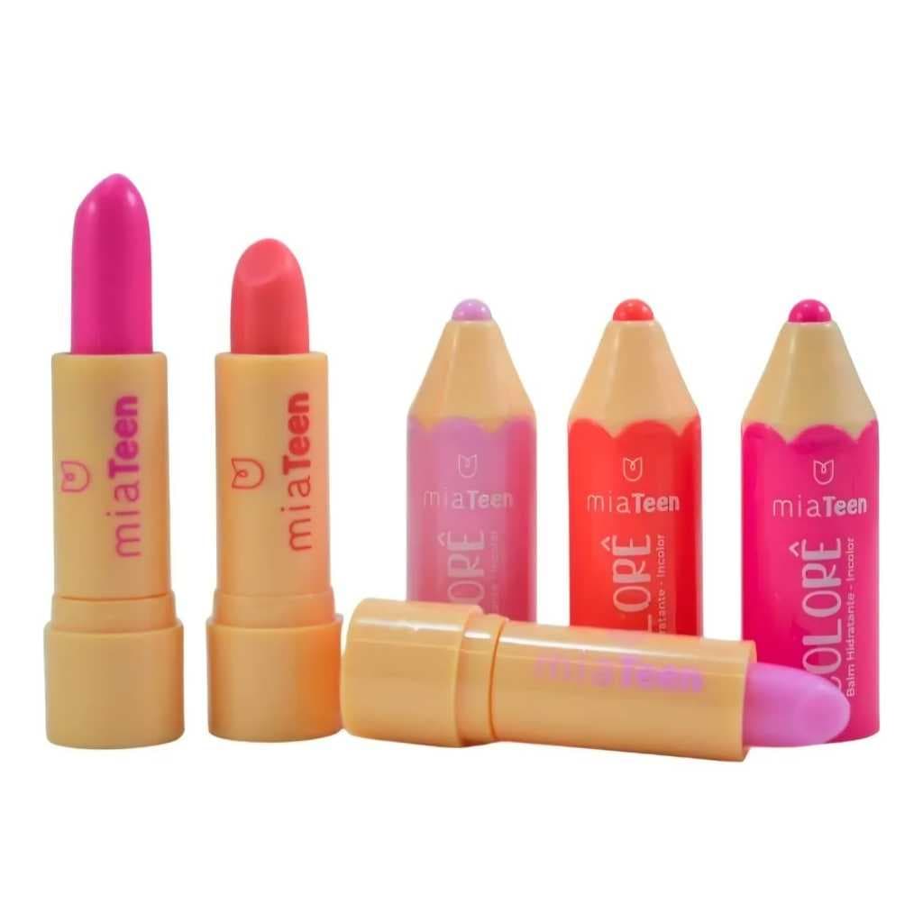 Balm Hidratante Labial Incolor Colorê Lápis Mia Teen Make