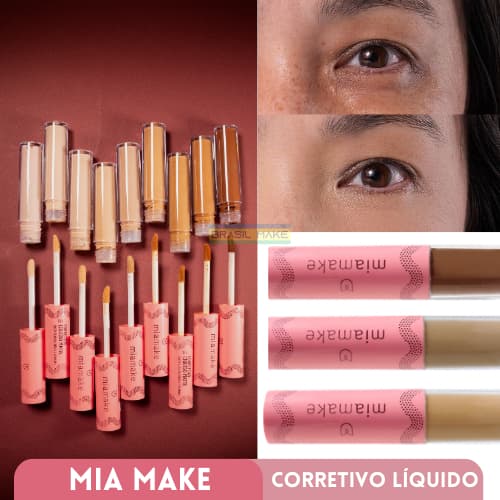 Mia Make Corretivo Líquido Com ácido Hialurônico 4ml