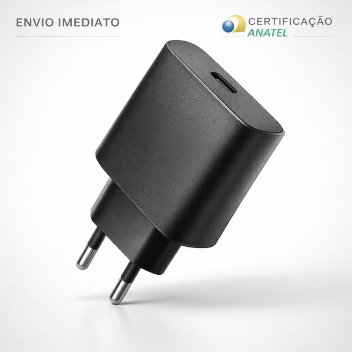 Fonte Turbo USBC 103X 20W Carregamento Rápido Envio Imediato 1 Ano de Garantia