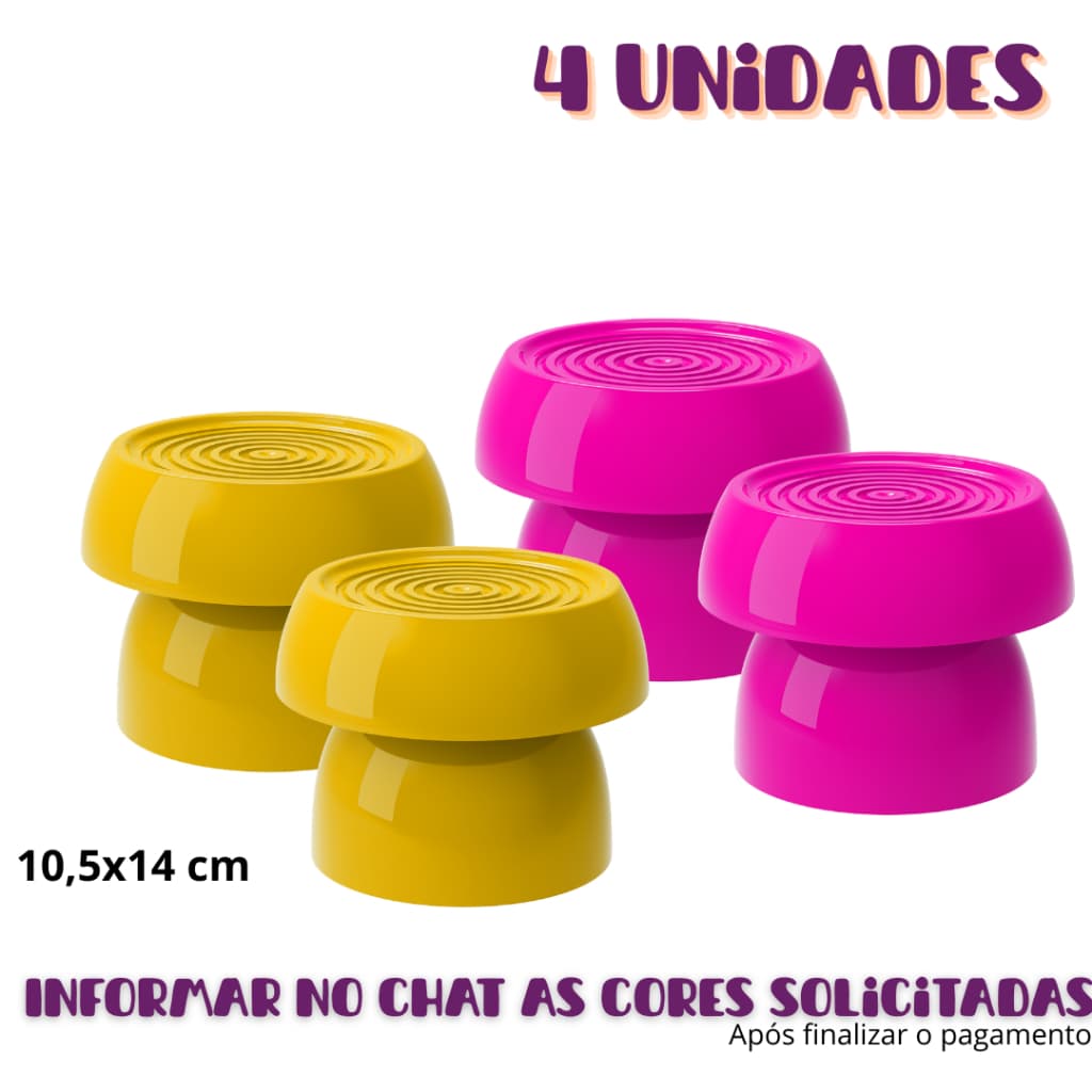 Kit com 4 Mini Boleiras Alegra Escolha as Cores