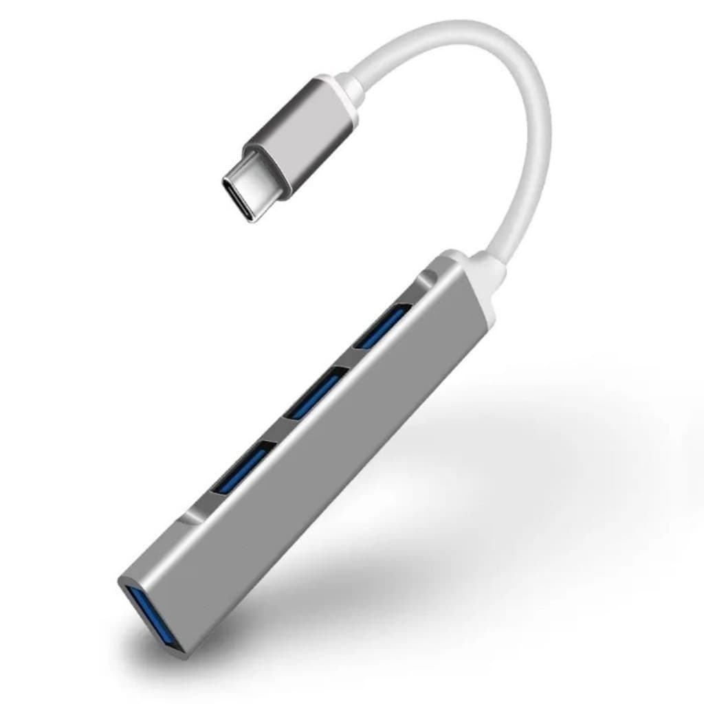 Hub USB Tipo C 4 Portas com USB 3.0 para alta velocidade adaptador