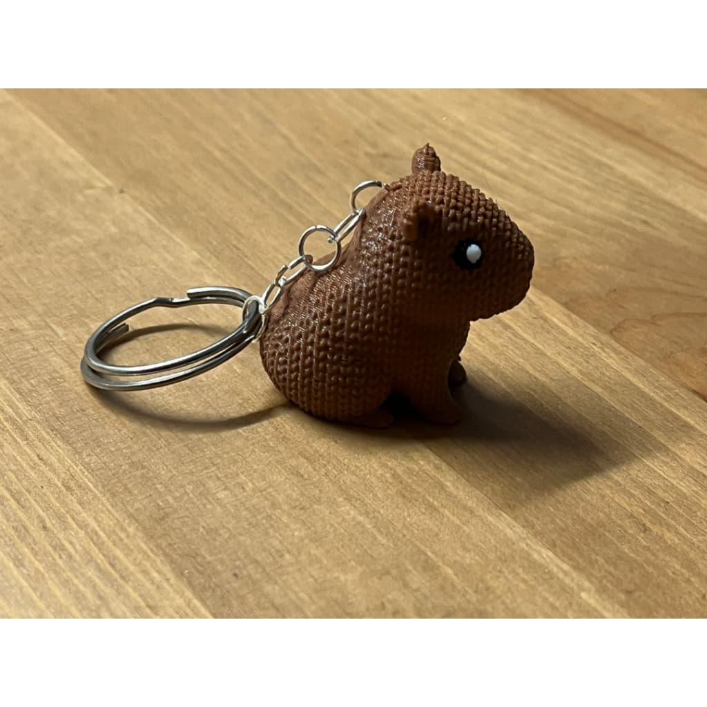 Chaveiro Capivara 3D Fofa – Miniatura Realista em 3D | Presente Criativo e Divertido