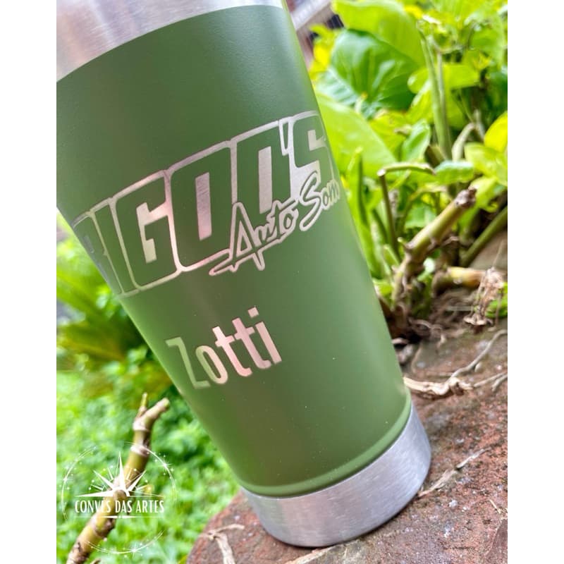 COPO TÉRMICO INOX 473ML PERSONALIZADO FOTO LOGO COM TAMPA