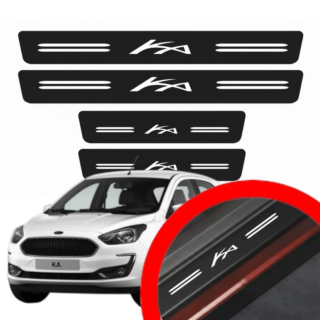 SOLEIRA PROTEÇAO PORTA KA UNIVERSAL VINIL PARA CARRO AUTOMOTIVO PERSONALIZADA VARIAS CORES
