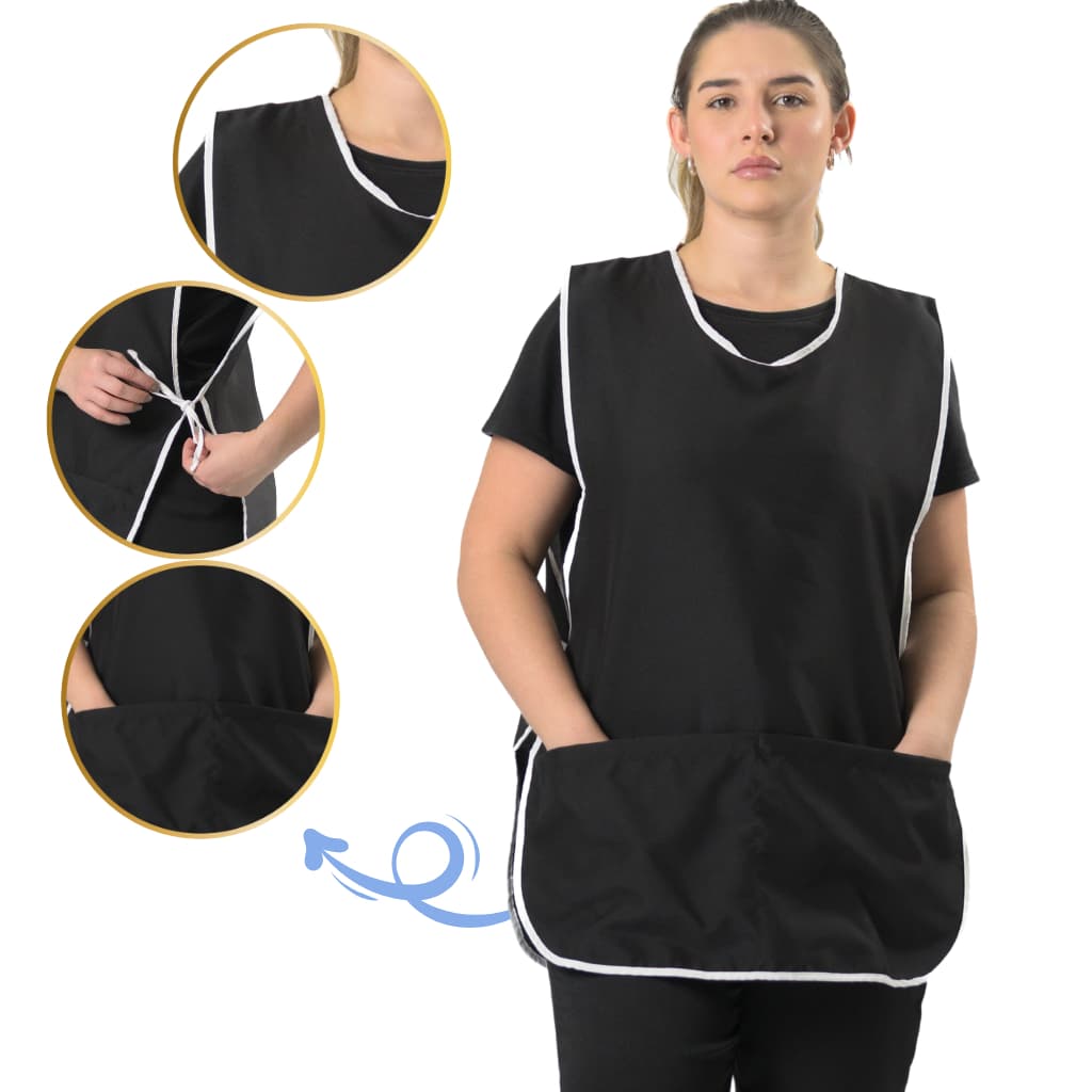 Avental Oxford com Bolso Ajustável para Faxina, Cozinha, Churrasco Copeira Profissional