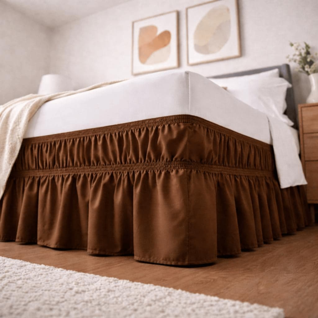 Saia Box Queen Elástico Ajustável 2 Elásticos Cama Box 198x158 Lisa Luxo
