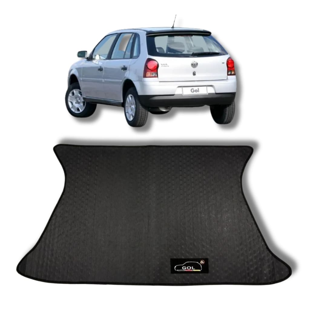 Tapete Porta Malas Emborrachado Gol G2 G3 G4 Personalizado Preto