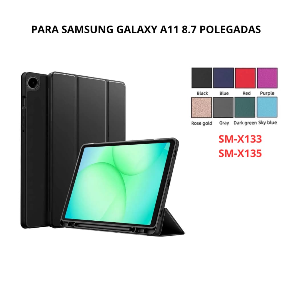 Capa Case Para TGalaxy Tab A11 8.7 Polegadas SM-X113/X133 Com Suporte Para Caneta