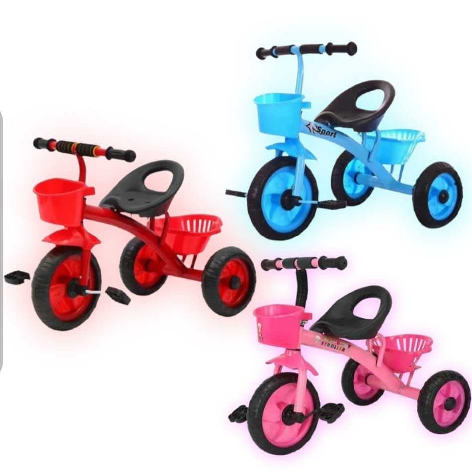 Triciclo Infantil Com Pedal Bicicleta Andador Motoca Passeio Menino Menina Brinquedo