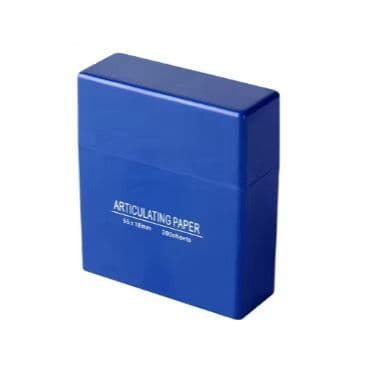 300 folhas de papel para mordida dentária descartável Carbono Articulado Dupla Face Dental Azul 55*18mm