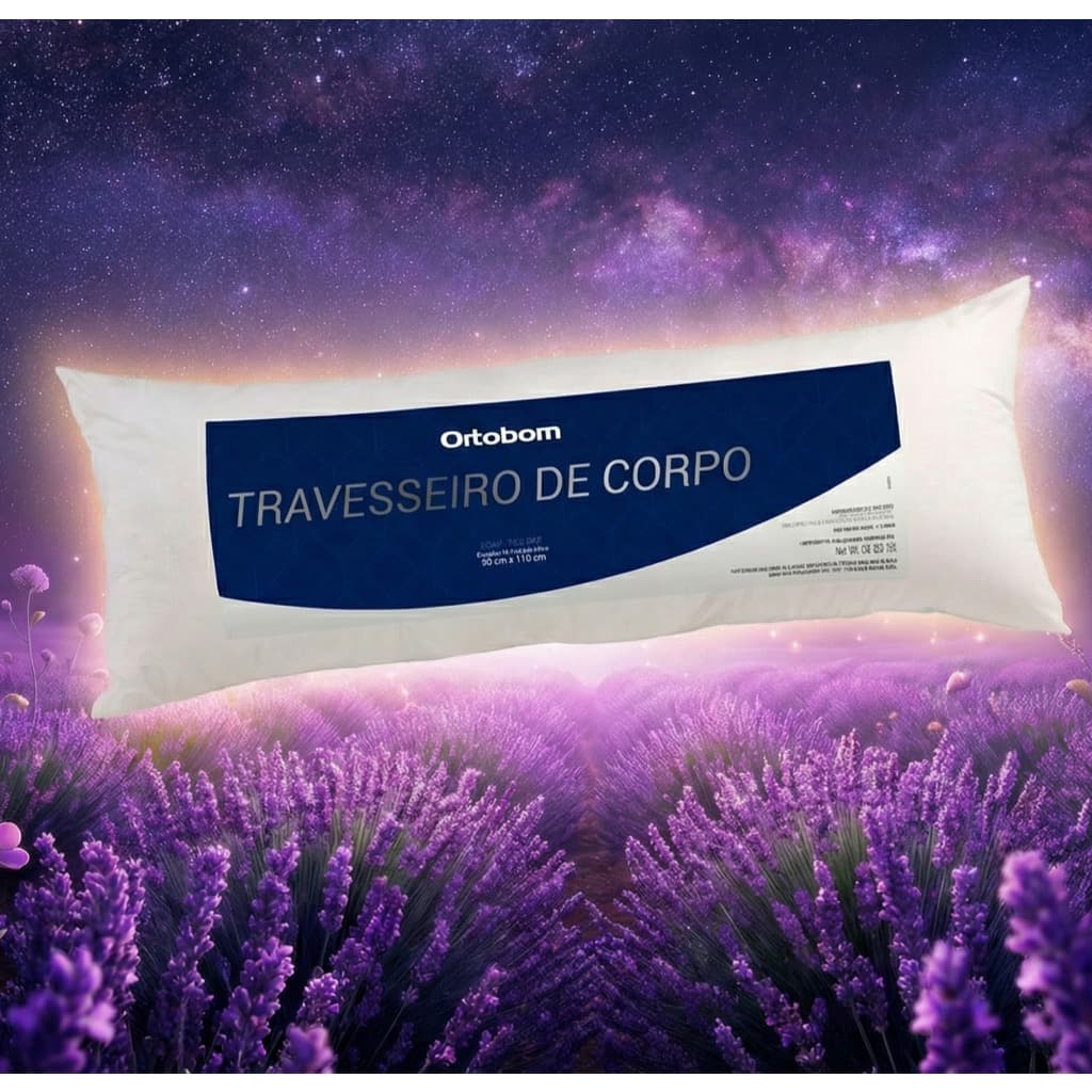 Travesseiro Corpo Ortobom Giant pilow xuxão grande com toque de pluma