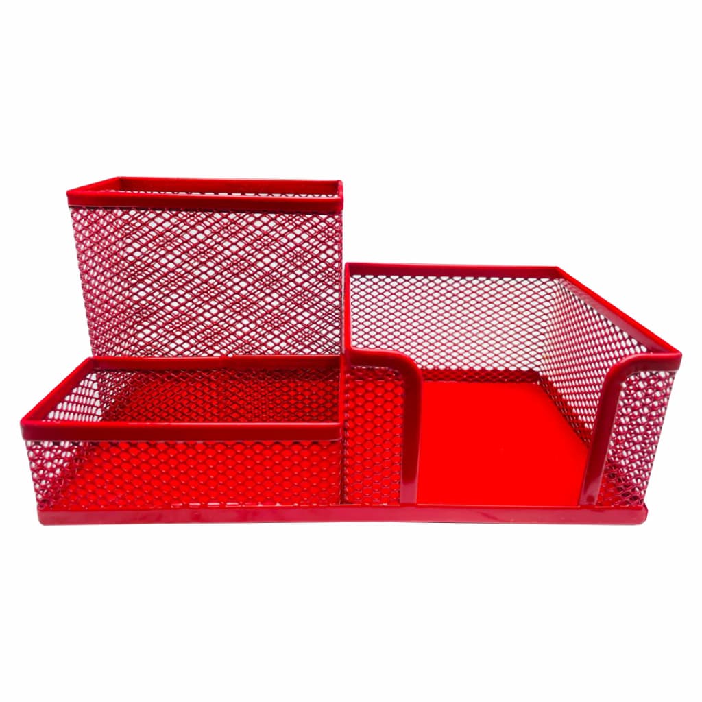 Porta Caneta Organizador De Mesa Aramado Metal Lápis Clips  Telado