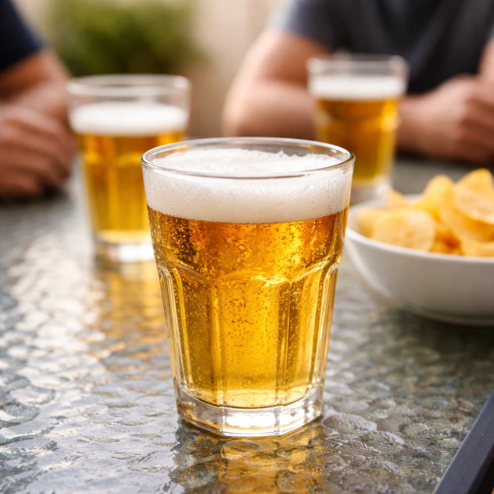 Kit 3 Copos de Vidro 350ml Resistente Ideal Para Chopp Cerveja Água Suco e Drinks