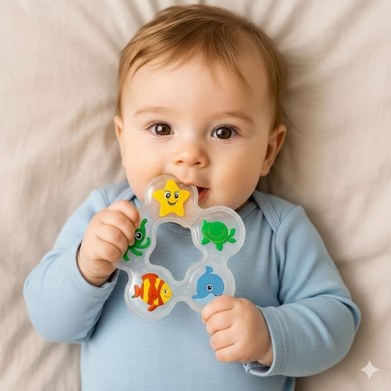 Mordedor de Água Macio anti stress - Alívio Dentição Atóxico VILA TOY