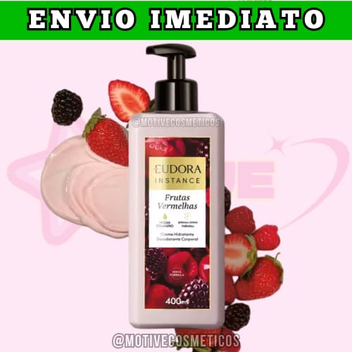 Creme Hidratante Corporal Instance Frutas Vermelhas 400ml NOVA FÓRMULA