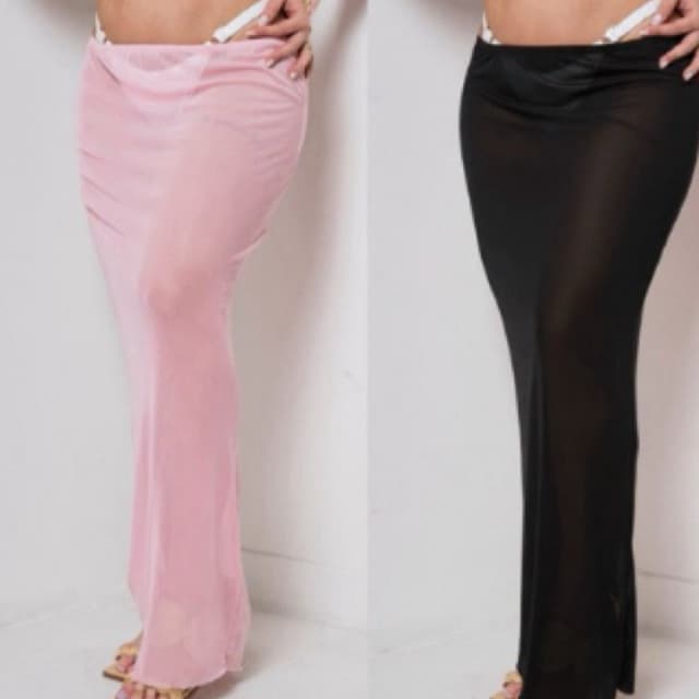 saias longa saida de praia Kit com 2  moda feminina verão férias carnaval piscina e viagens para o calor